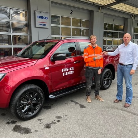 Neuer ISUZU D-Max für Frey+Cie. Elektro AG